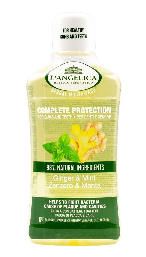

L Angelica Complete Protection Ginger&Mint жидкость для полоскания рта, 500 ml
