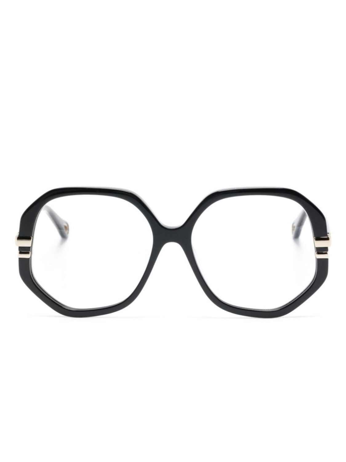 

Chloé Eyewear очки в квадратной оправе с тисненым логотипом, черный