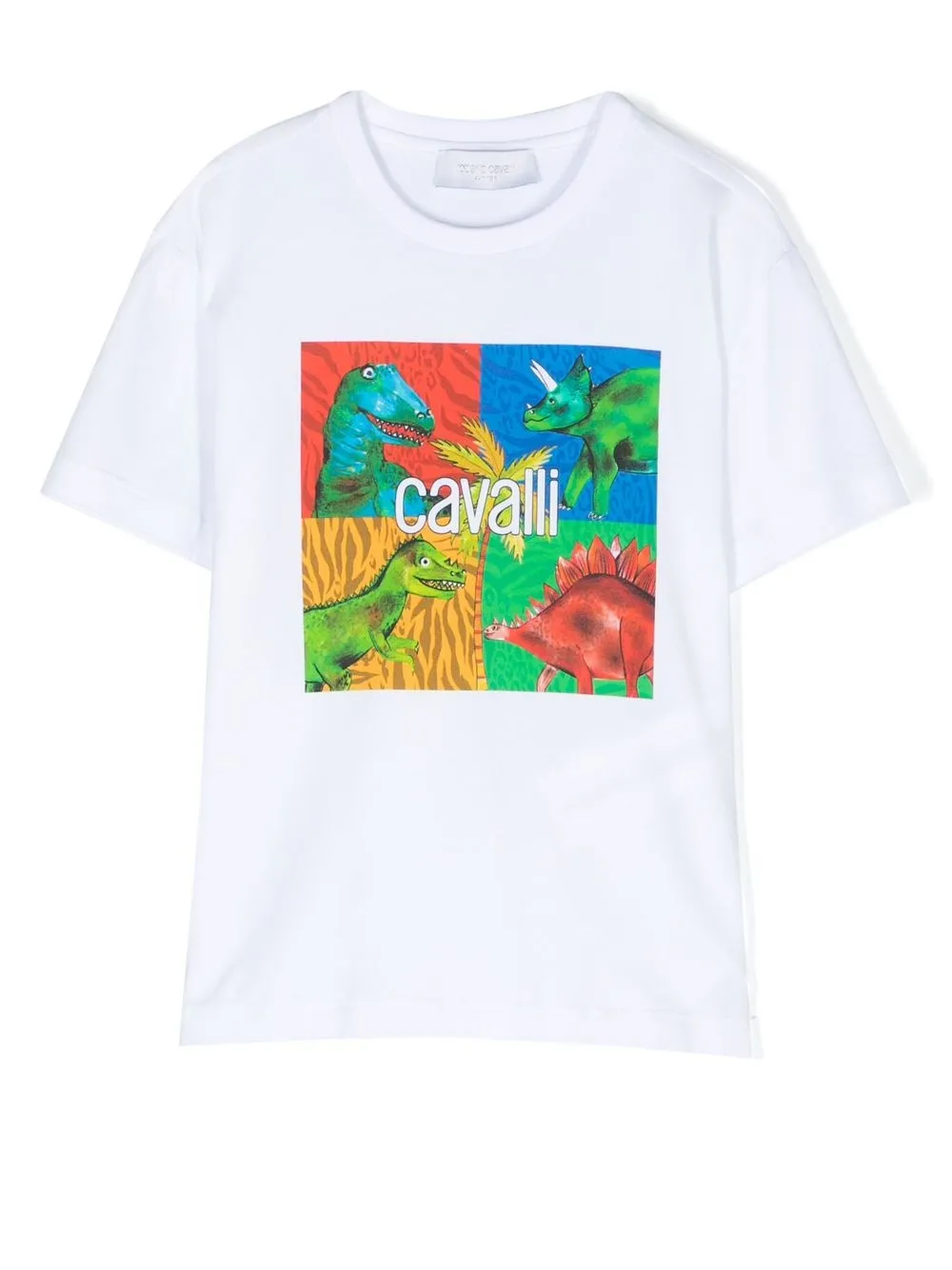 

Футболка с принтом Roberto Cavalli Junior, белый
