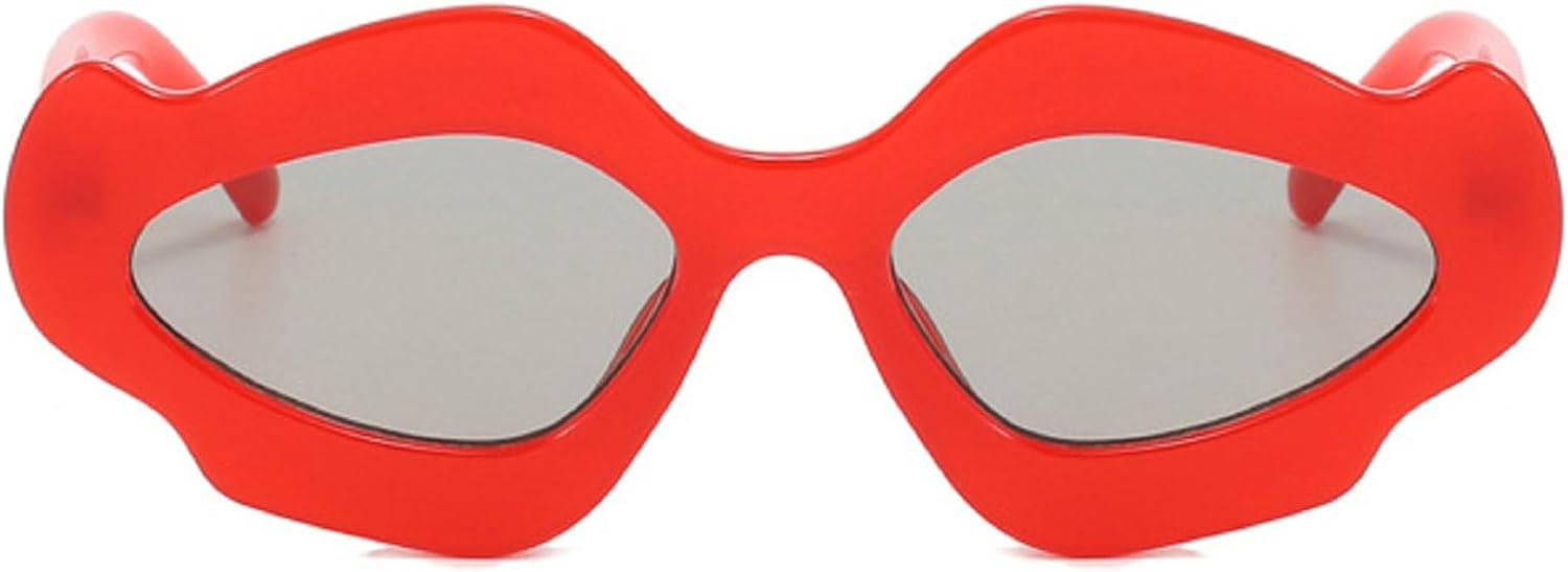 

Винтажные женские солнцезащитные очки с цветочным рисунком, стильная нестандартная форма, градиентные оттенки, модный роскошный дизайн, очки для вечеринок, размер N45 mincl, Red