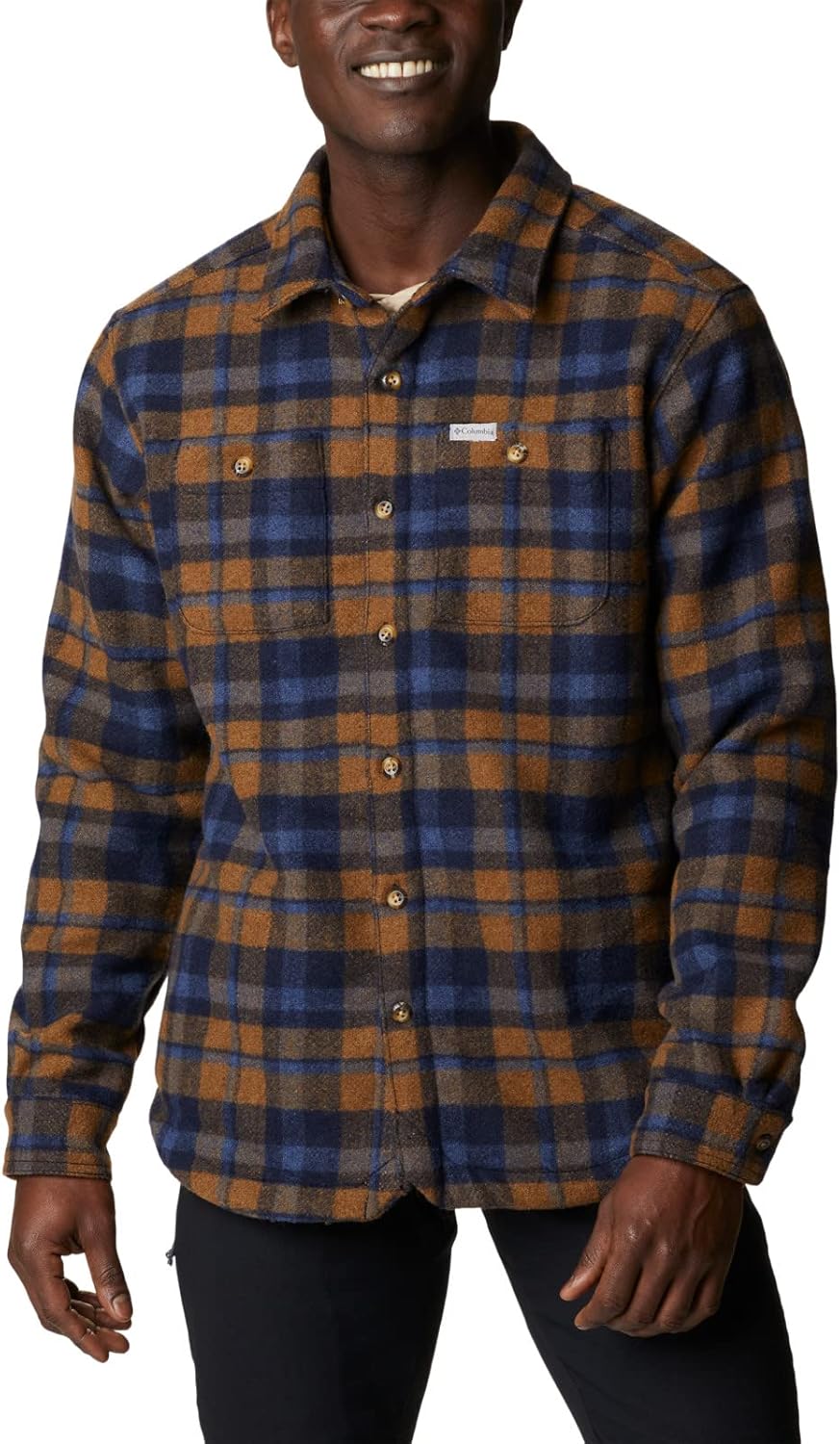 

Мужская куртка Columbia Windward Rugged Shirt Jacket, Collegiate Navy Stair Step Check