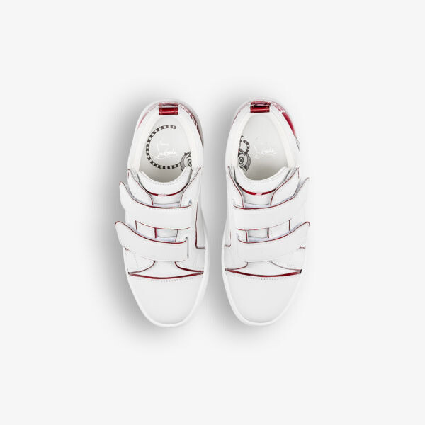 Кожаные низкие кроссовки Funnyto с контрастной отделкой, 4–9 лет Christian Louboutin, цвет bianco — фото 2