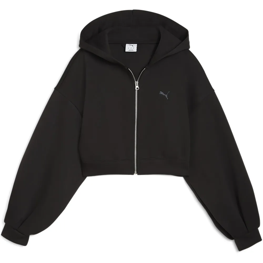 

Укороченная толстовка на молнии Puma Wardrobe Ess, черный