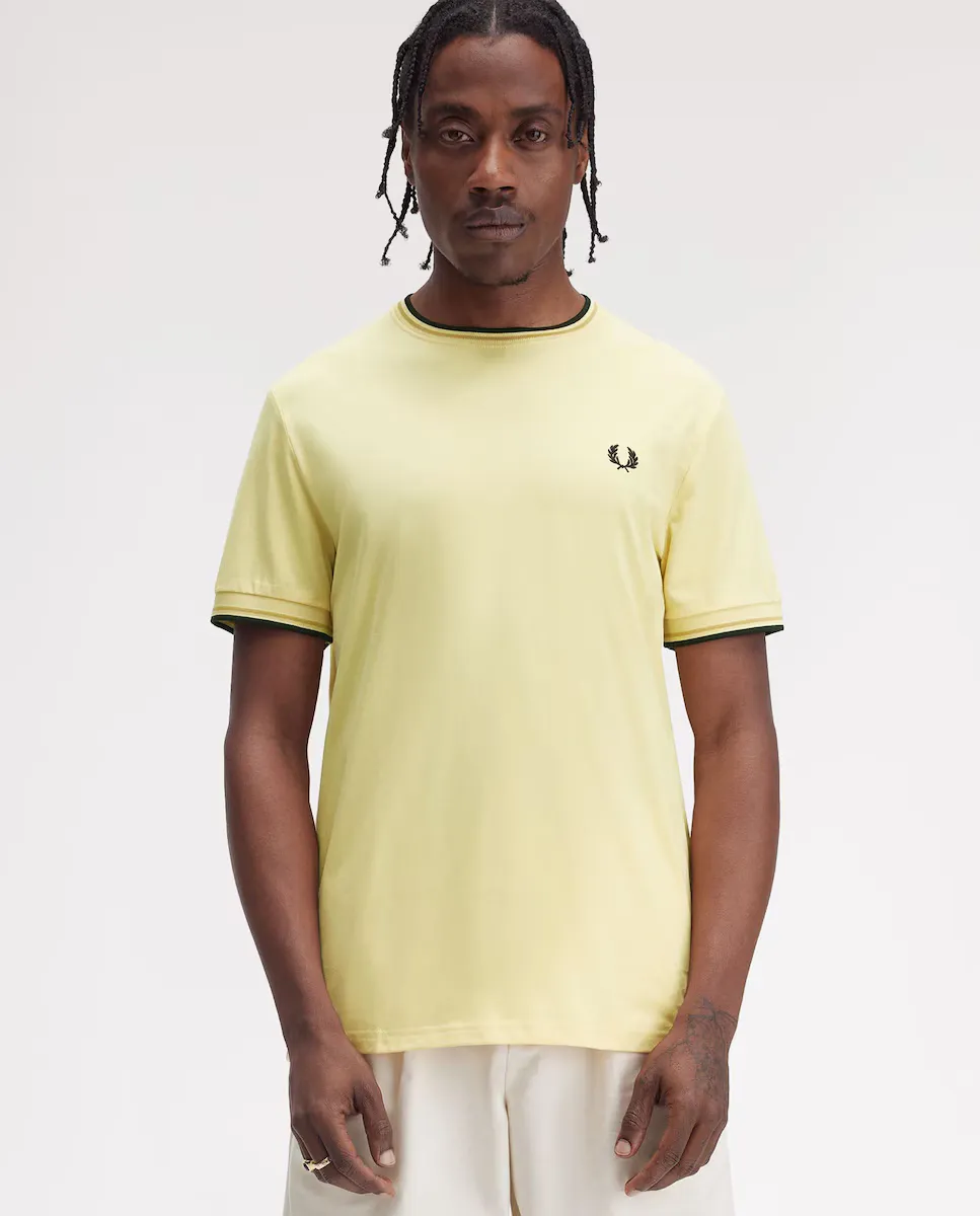 

Мужская футболка с коротким рукавом и круглым вырезом Fred Perry, желтый