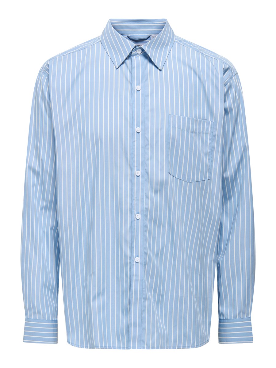 

Рубашка на пуговицах классического кроя Only & Sons, светло-голубой