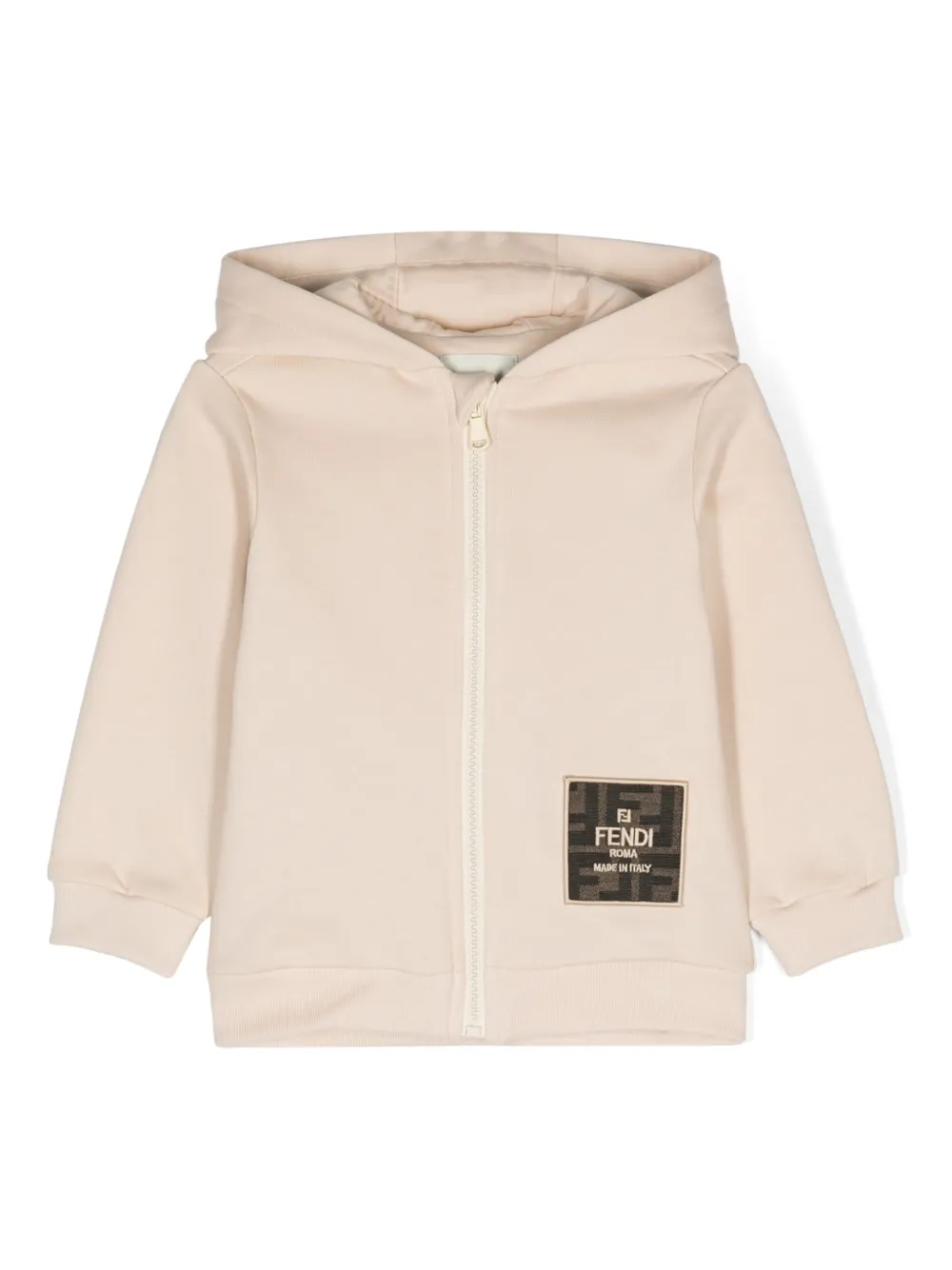 

Худи на молнии с логотипом FENDI KIDS, нейтральный