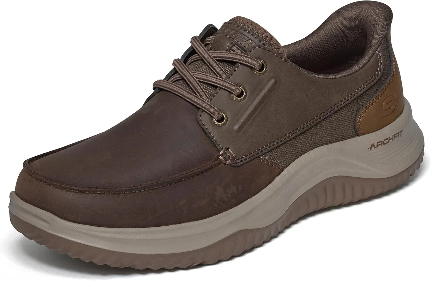 Лоферы с поддержкой стопы Skechers, коричневый