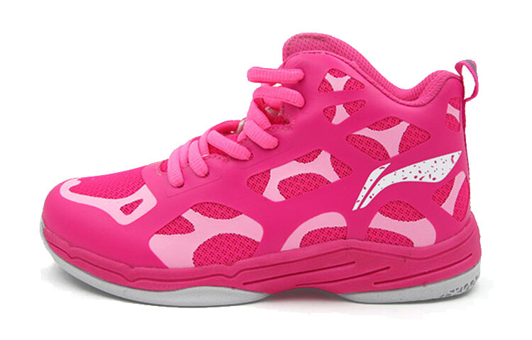 

Детские баскетбольные кроссовки GS Mid-top Neon Pink Lining