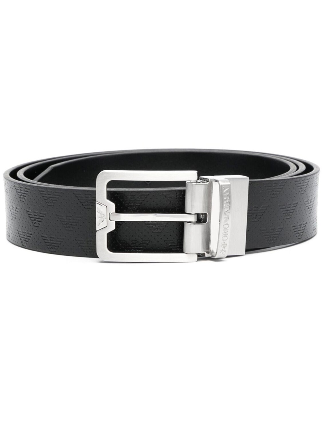 

Ремень с пряжкой Emporio Armani, черный