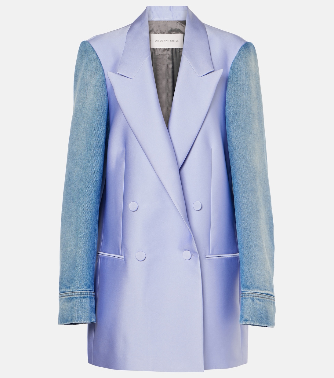 

Блейзер с джинсовой отделкой Dries Van Noten, Lilac