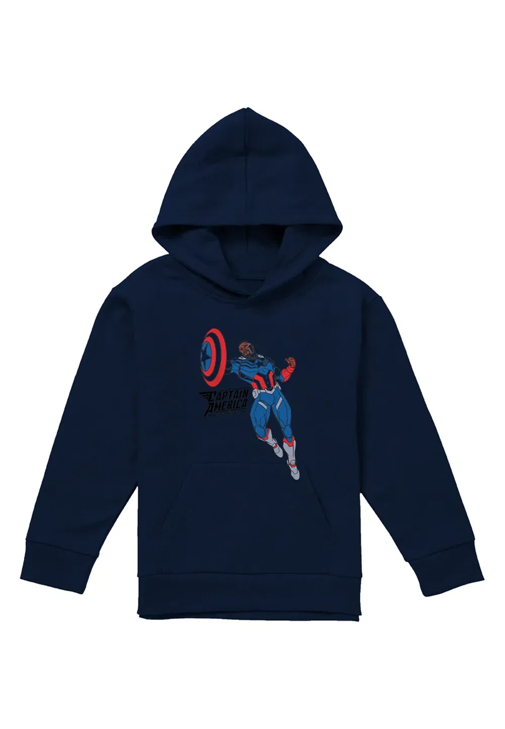Детский худи Marvel Captain America Sam Wilson, темно-синий, темно-синий