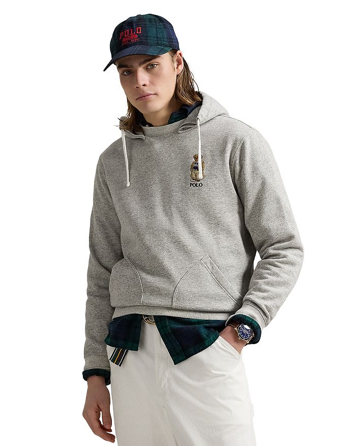

Толстовка с капюшоном Polo Bear из флиса Polo Ralph Lauren, серый