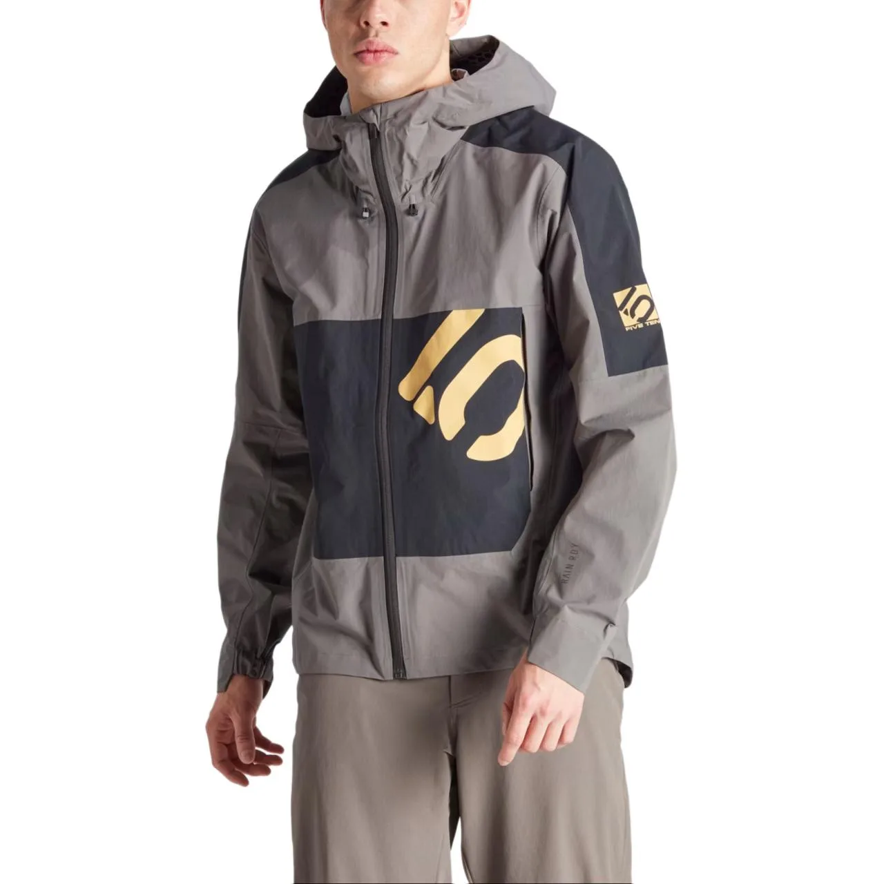 Adidas 5.10 Rain Jacket куртка мужская Carbon Black — фото 4