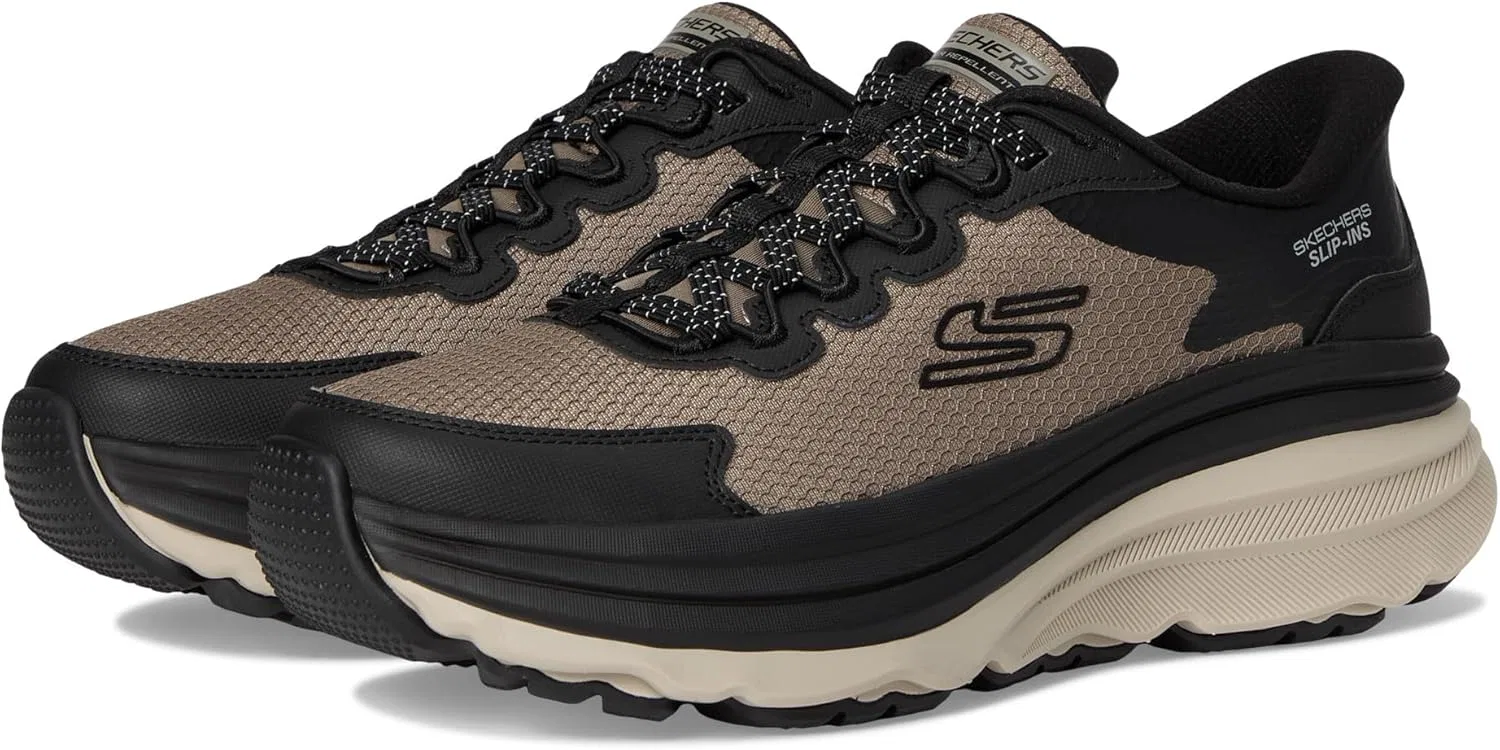Мужские кроссовки Skechers Zirrus Hands Free без шнурков, Taupe Black
