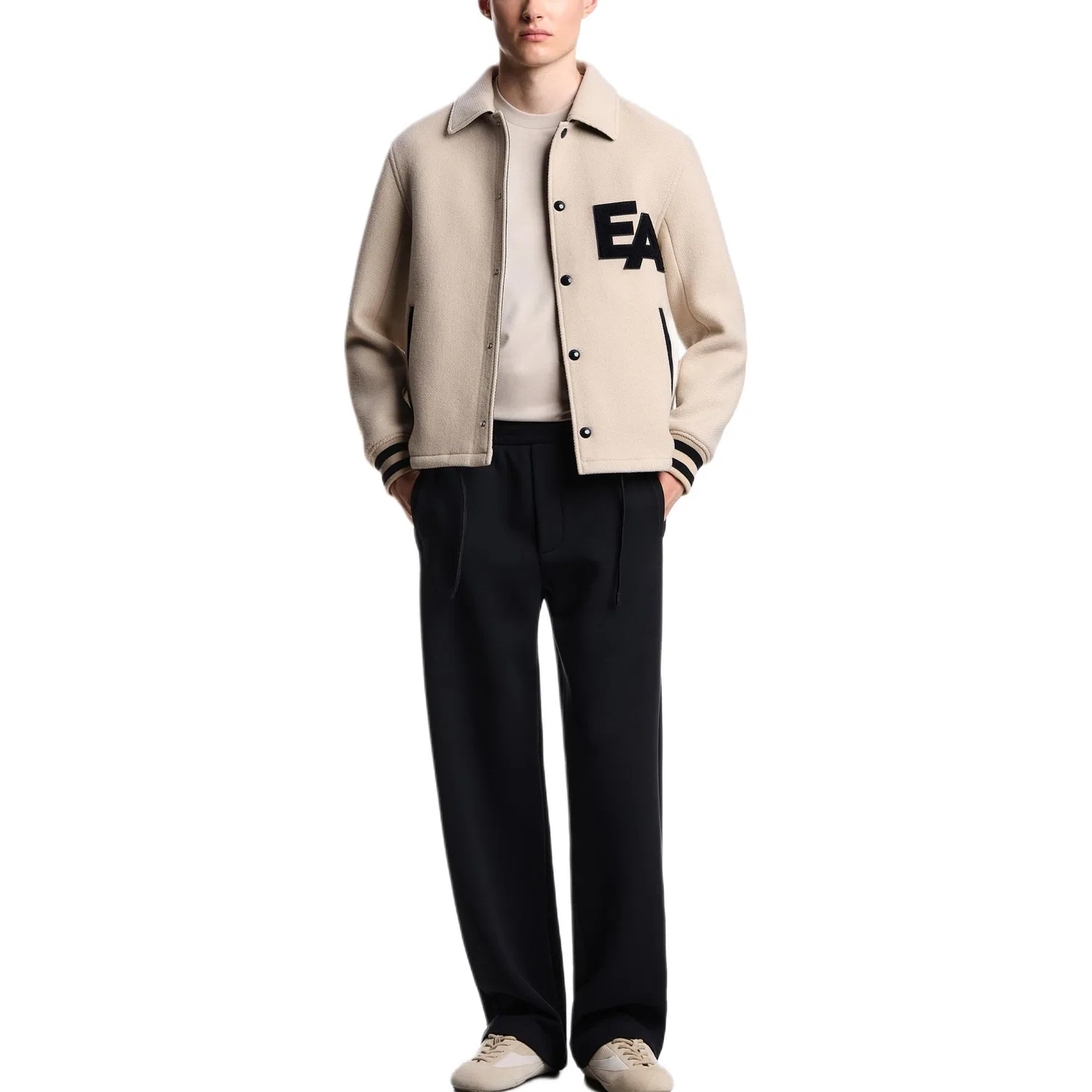 Футболка Logo EMPORIO ARMANI, Soft Beads Beige — фото 2