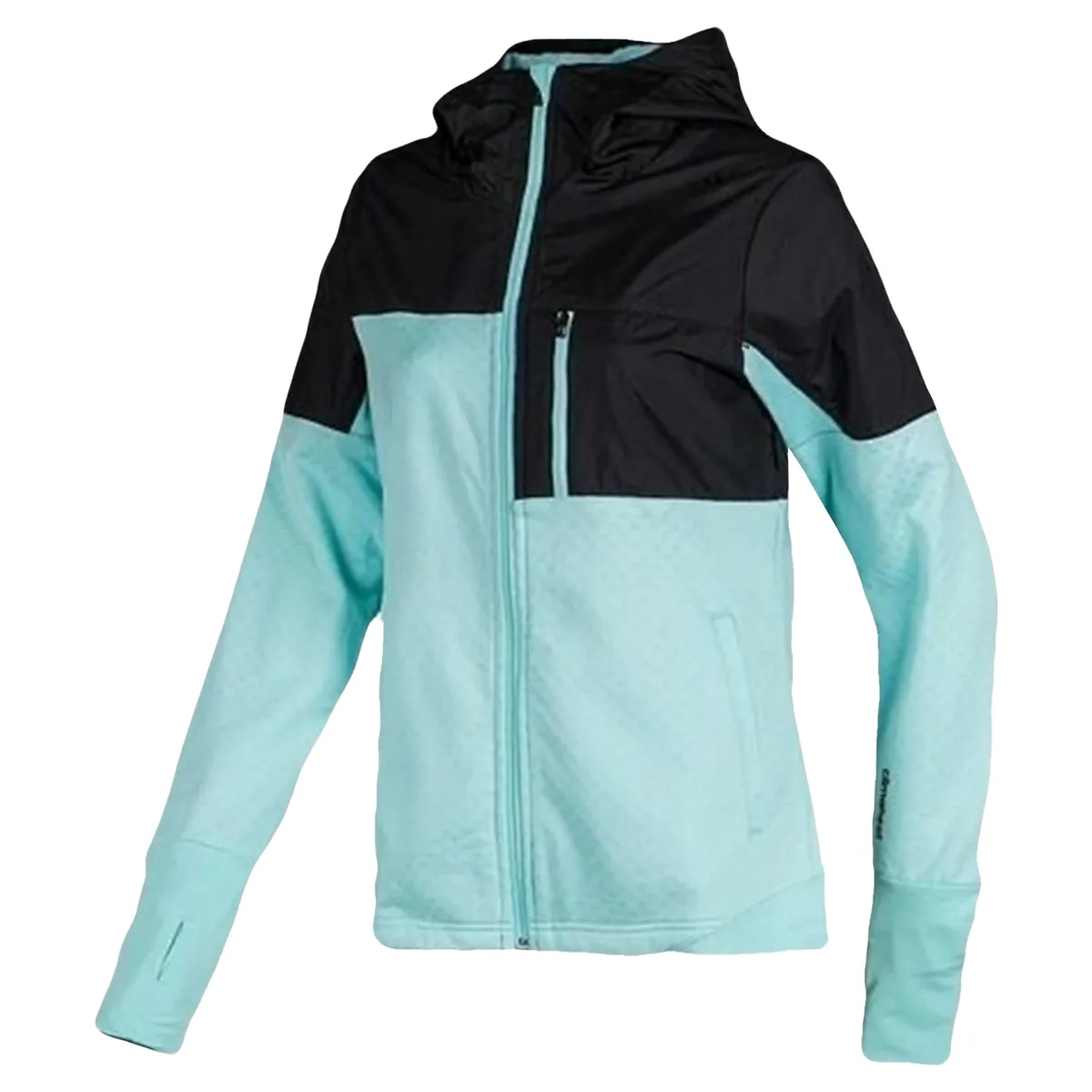 Adidas Куртка женская синяя с капюшоном