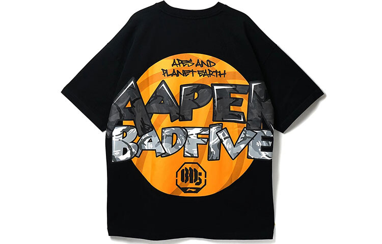 

Aape X Футболка мужская черная Lining, черный