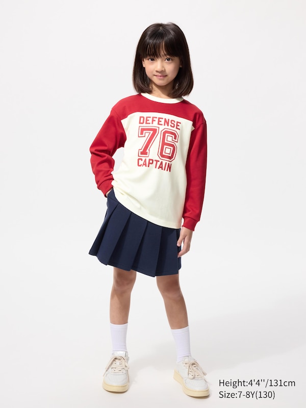 Хлопковая футболка AIRism с графикой, длинный рукав Uniqlo, 15 red — фото 2