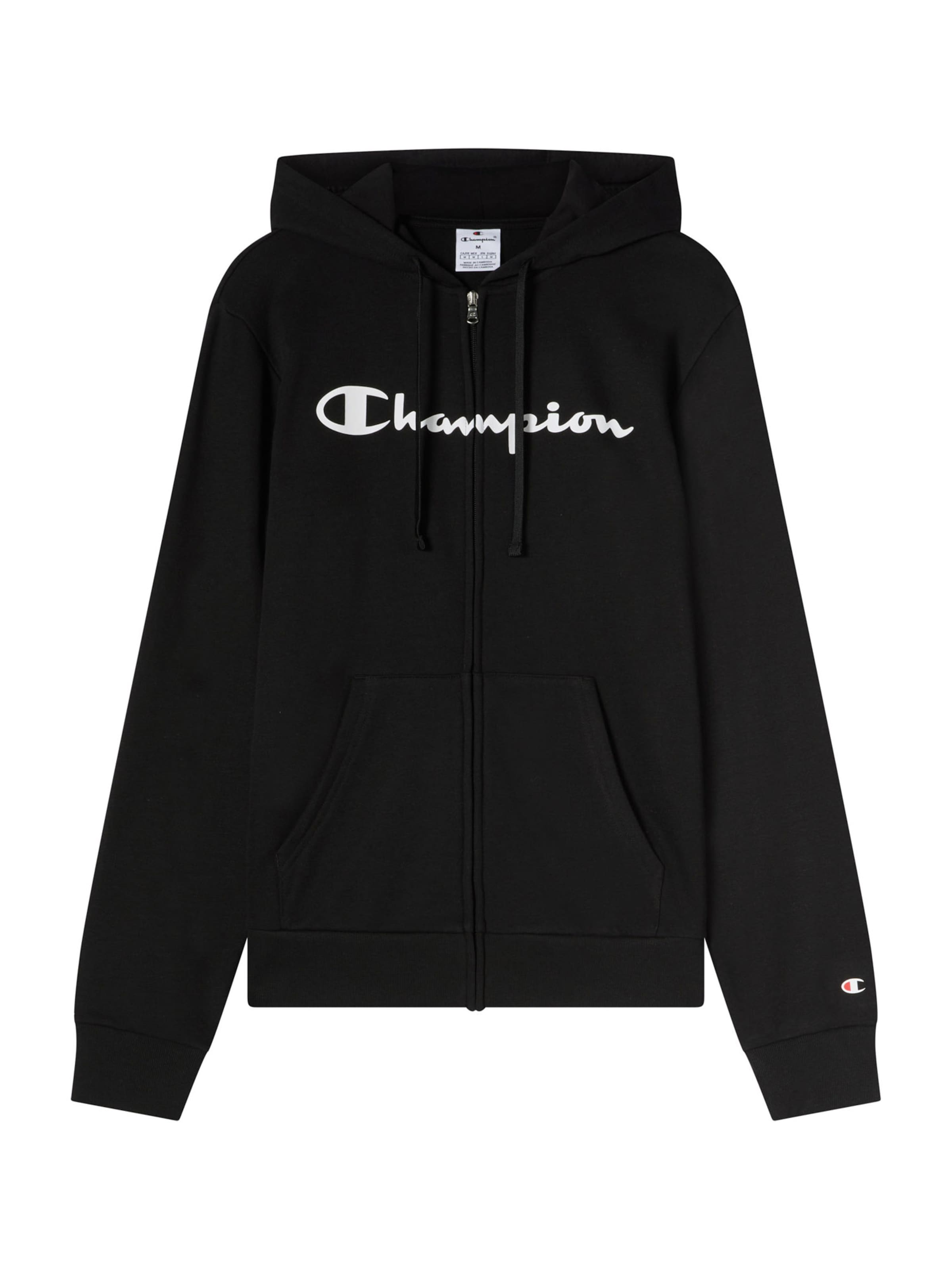 

Champion Authentic Athletic Apparel Худи на молнии в черном цвете, Черный, Champion Authentic Athletic Apparel Худи на молнии в черном цвете