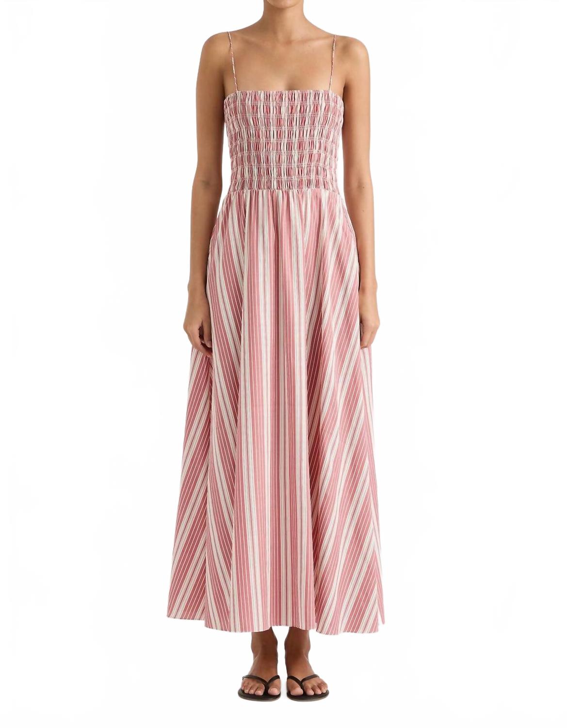 

Платье макси Lida в вишневую полоску FAITHFULL THE BRAND, Cherry Stripe