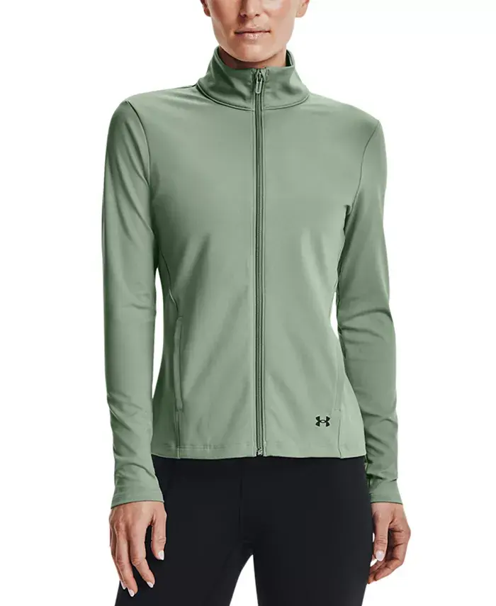 

Женская куртка Motion с молнией и воротником-стойкой Under Armour, зеленый