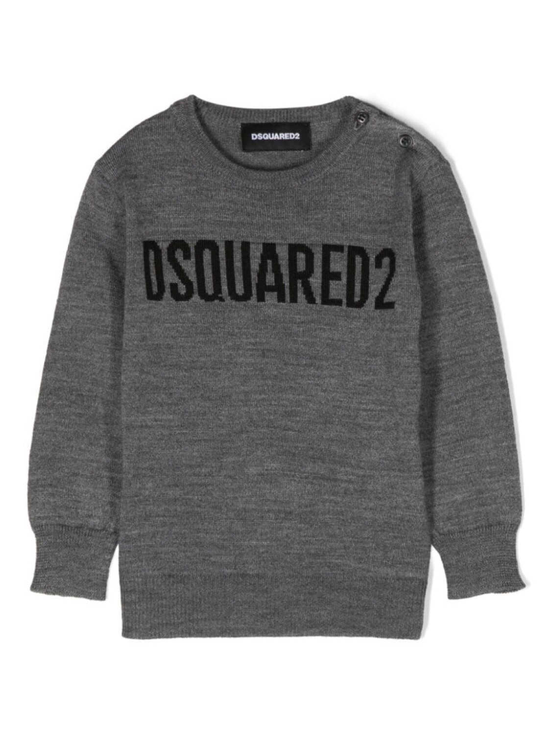 

Dsquared2 меланжевый джемпер с логотипом, серый