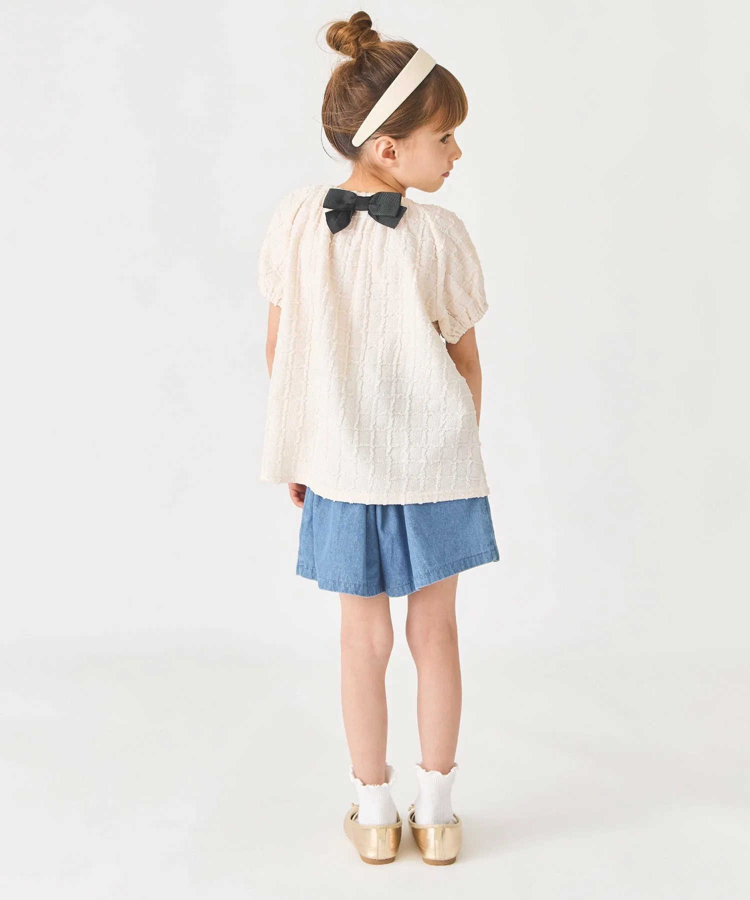 Рубашка из жаккарда в клетку Ever Closet, cream — фото 3