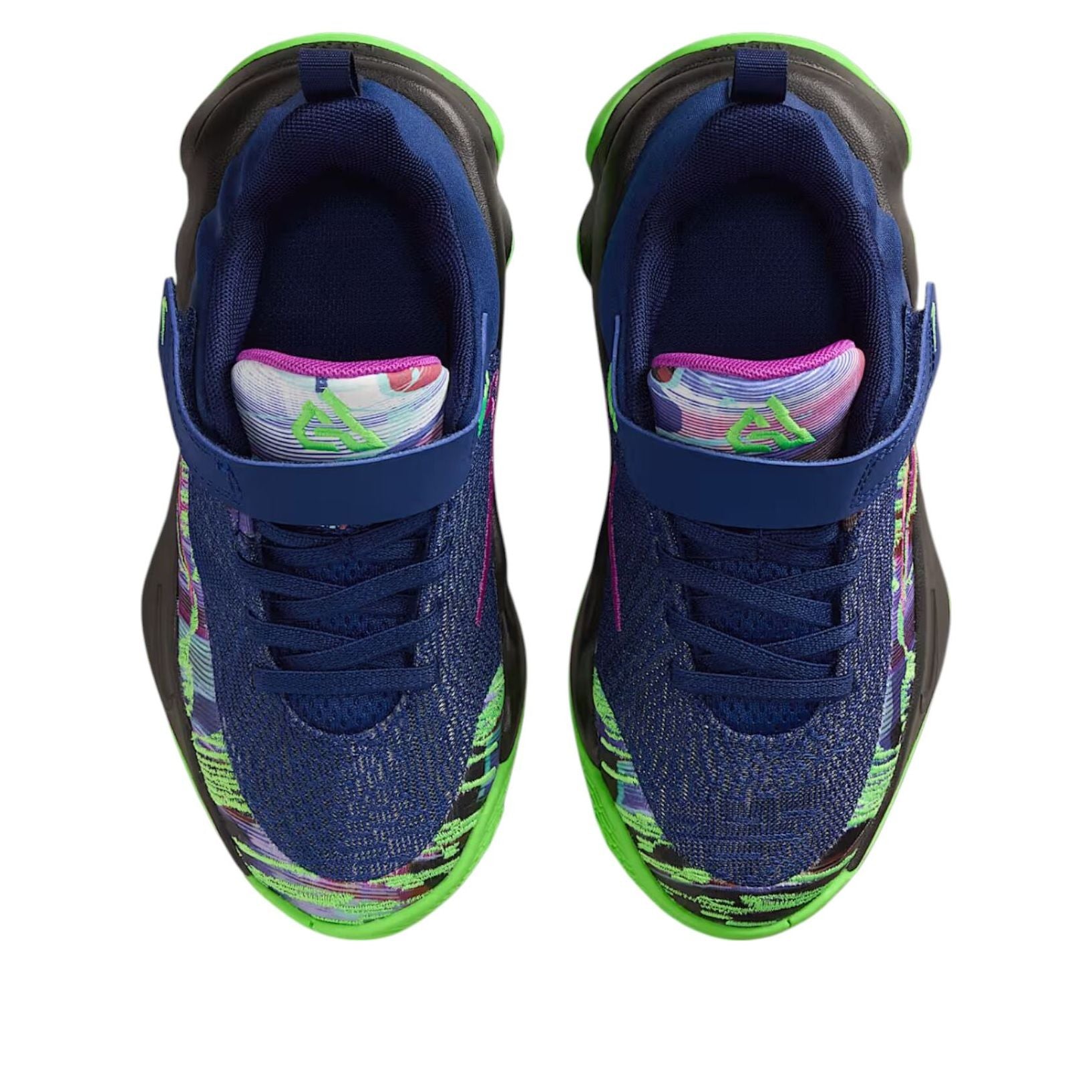 Кроссовки (PS) Nike Giannis Immortality 4 'Space Blue Impact Green Bright Purple Black' — фото 2