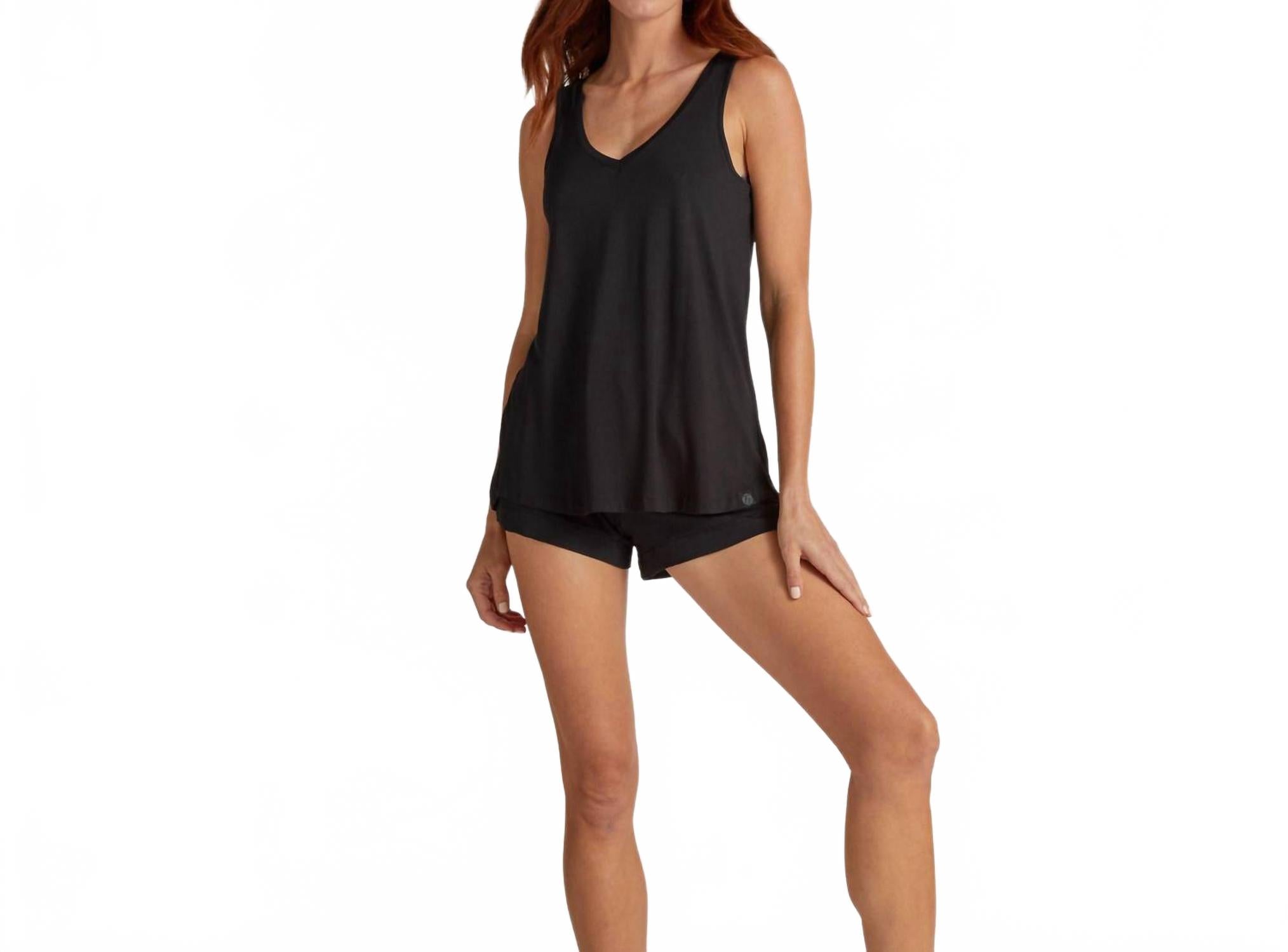 

Бамбуковая майка Double V черного цвета Faceplant Dreams, черный