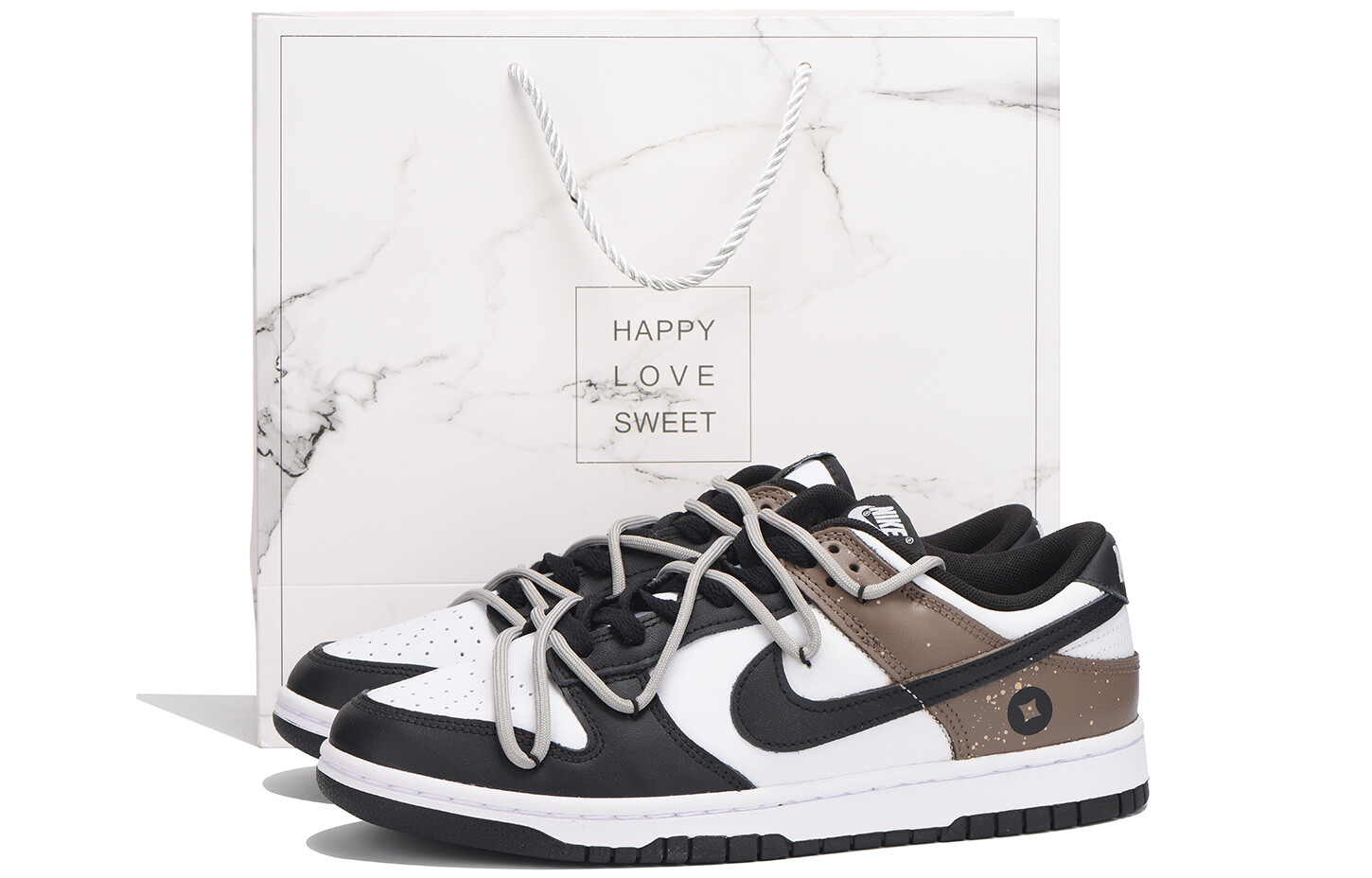 

Кроссовки Nike Dunk Skateboarding Shoes Women's Low-top Gray, светло-серый
