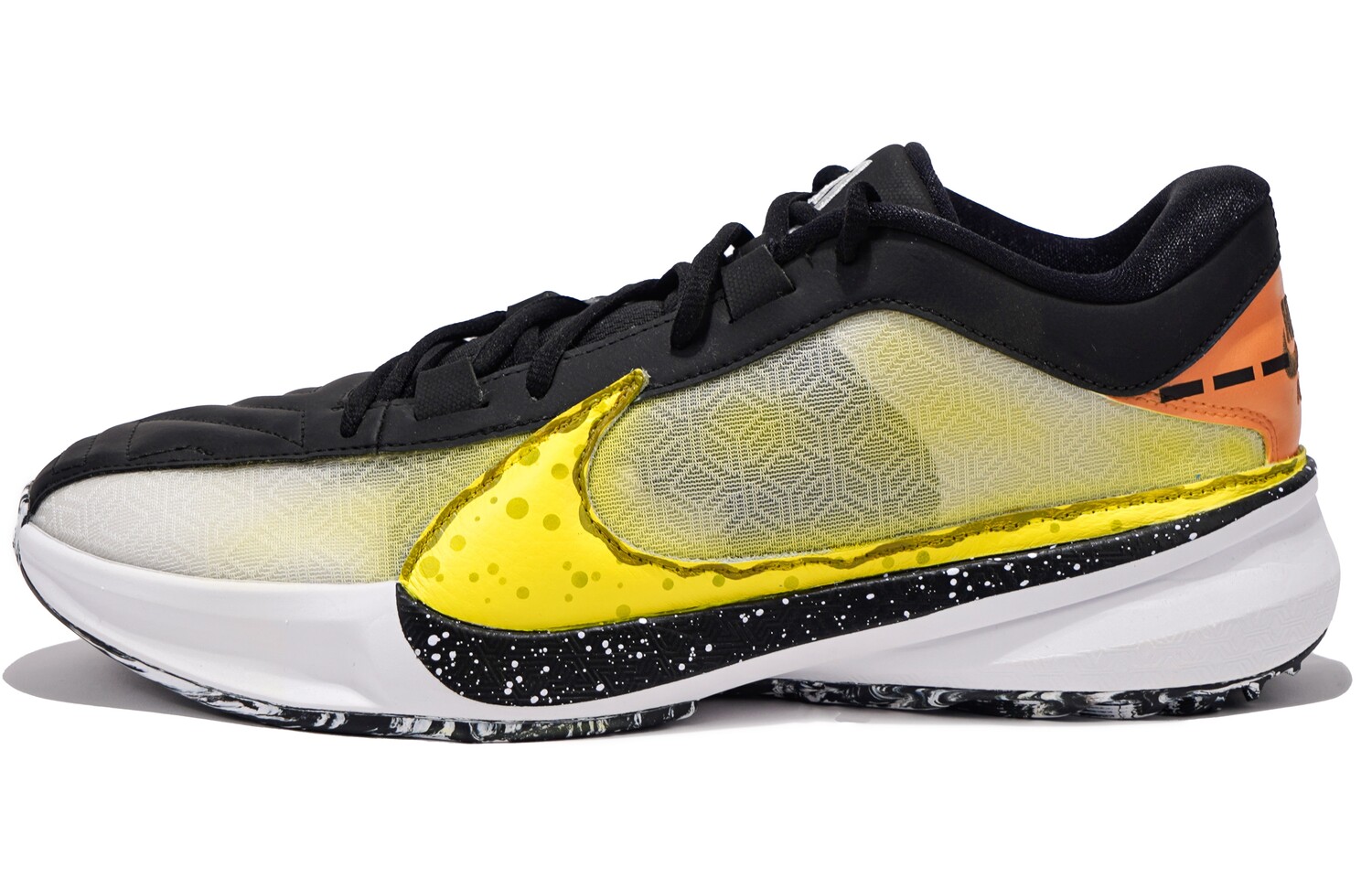

Баскетбольные кроссовки Freak 5 мужские низкие черные/желтые Nike