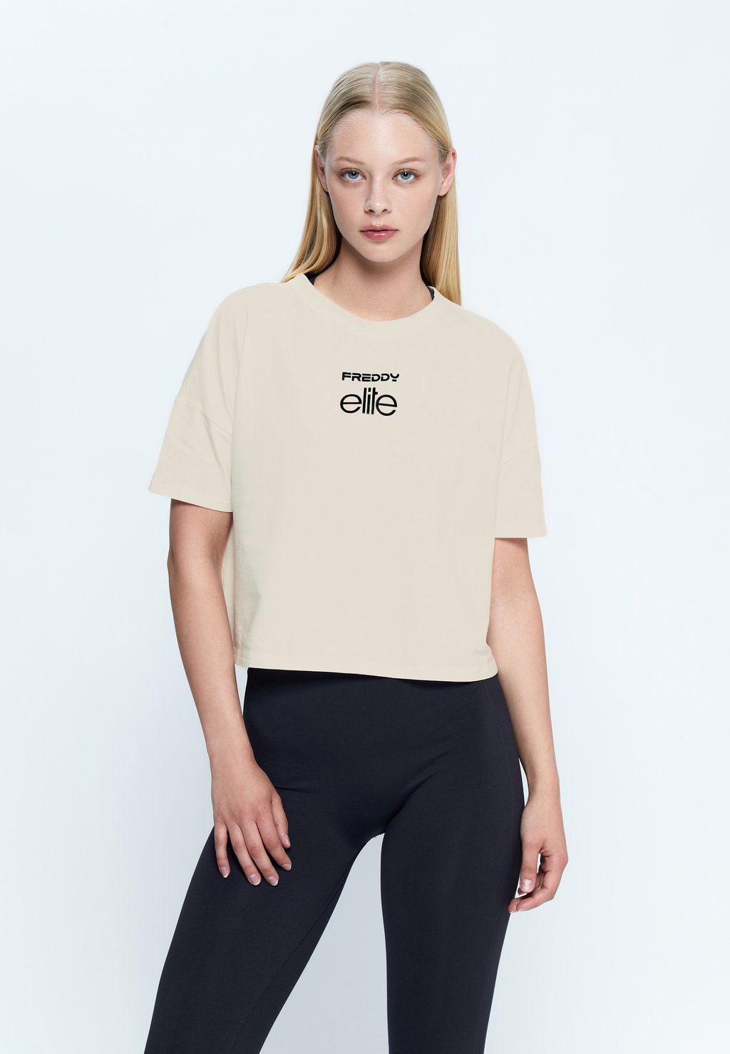 

Спортивная футболка CROPPED Freddy, бежевый