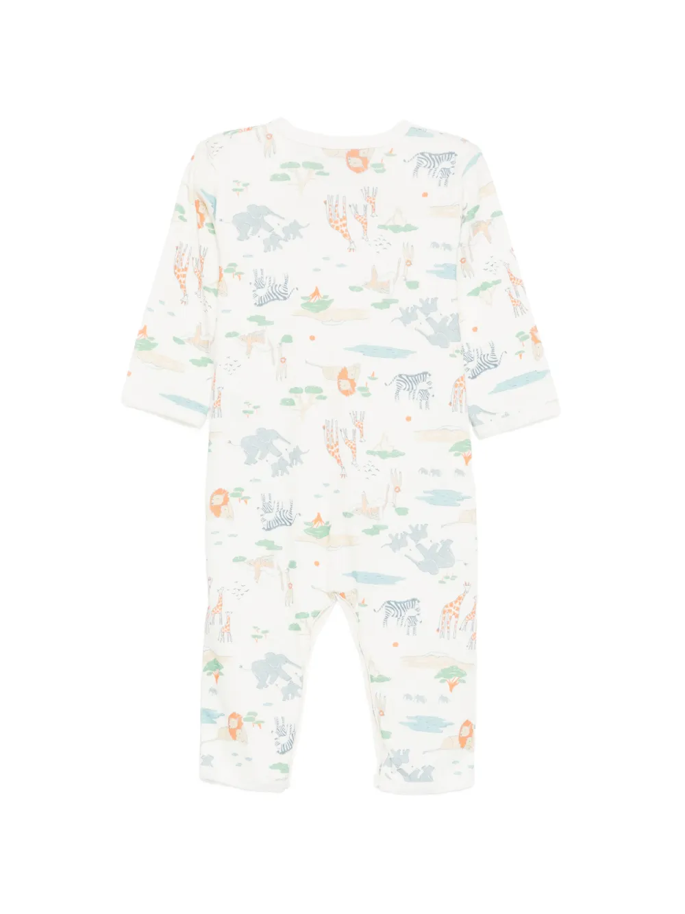 Комбинезон с узором Petit Bateau, белый — фото 2