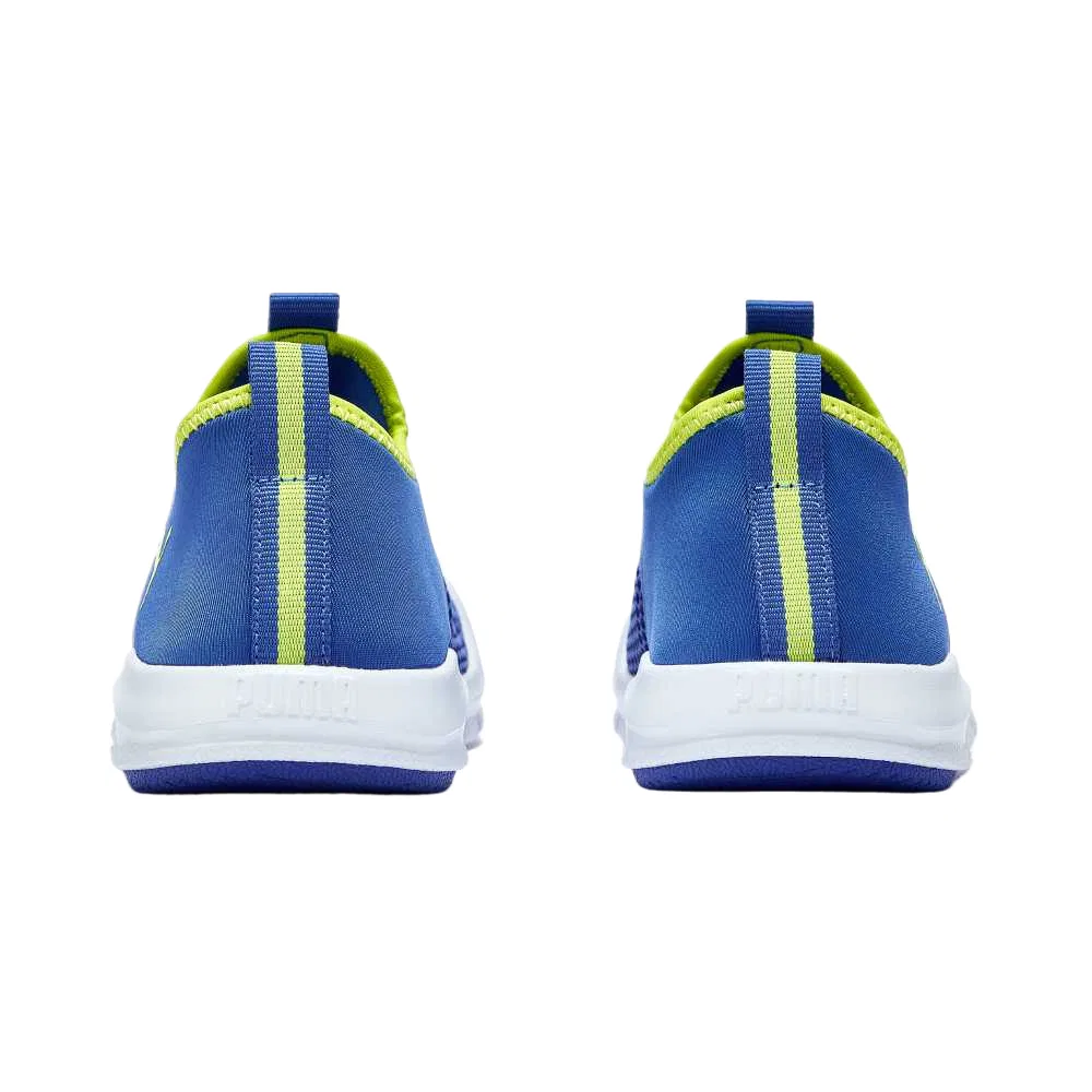 Детские низкие сандалии Cushioning PUMA, Electric Blue-Green Yellow — фото 4