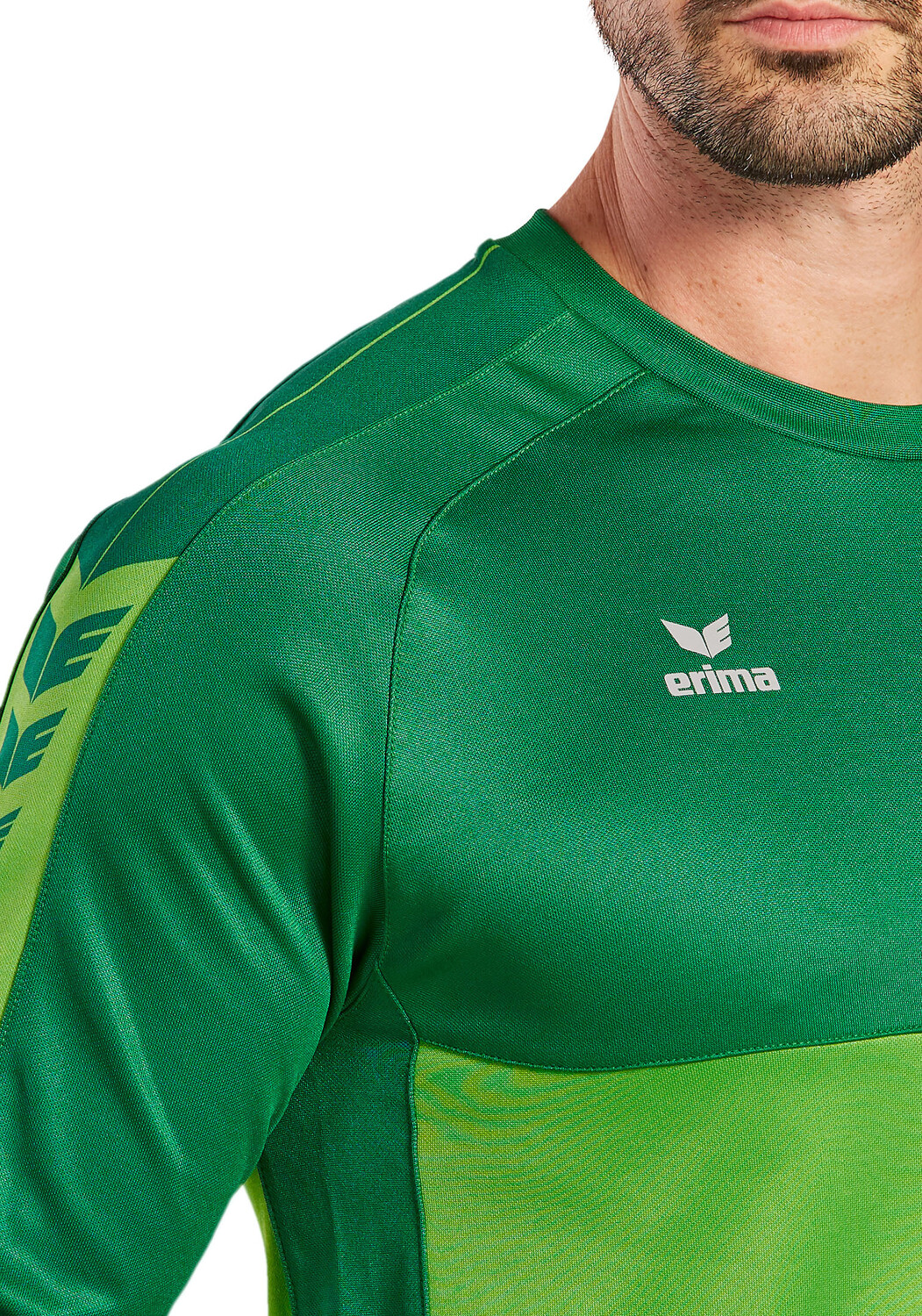 Спортивная футболка erima Six Wings Sweatshirt, цвет green/smaragd — фото 4