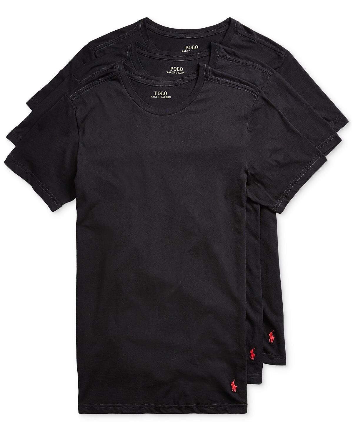 

Мужская рубашка приталенного кроя с круглым вырезом, комплект из 3 шт. Polo Ralph Lauren