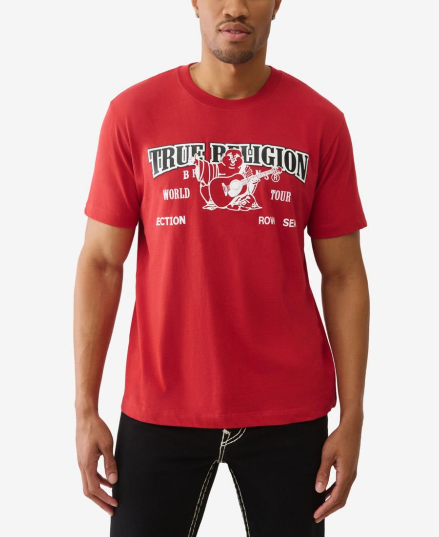 

Мужская футболка с круглым вырезом и логотипом World Tour Heritage True Religion, Red