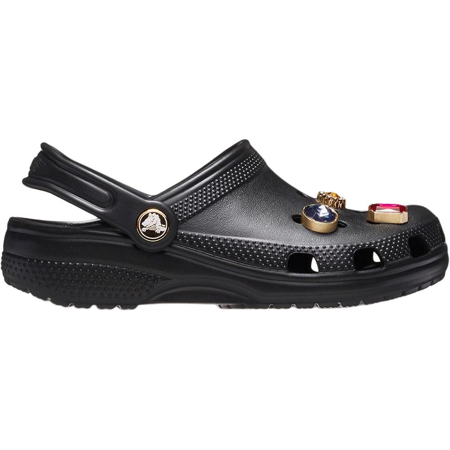 Детские классические клоги устойчивые к истиранию дышащие клоги Crocs, черный — фото 3