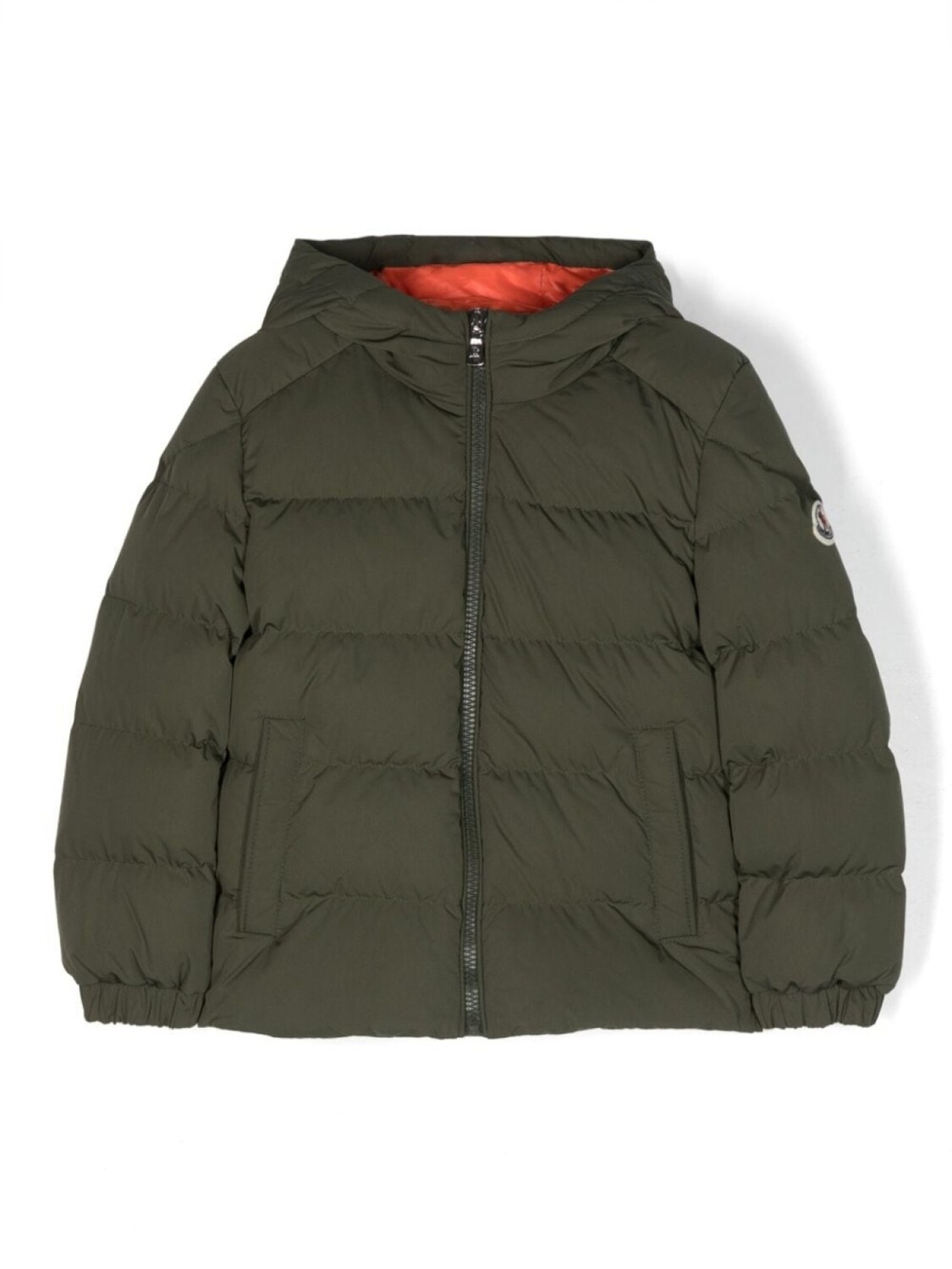 

Moncler Enfant пуховик Eric с капюшоном, зеленый