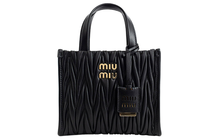 

MIU MIU Сумка через плечо из овчины, маленькая женская, черная