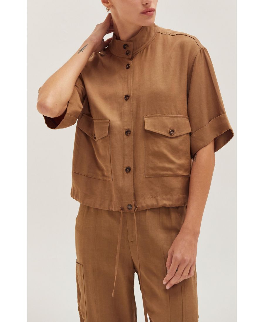 

Женская легкая утилитарная куртка Eden CRESCENT, Brown + espresso