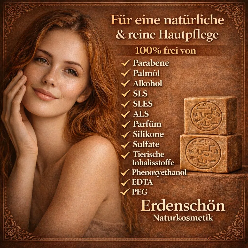 Оригинальное алеппское мыло 70/30 с лавровым и оливковым маслом Erdenschön Naturkosmetik — фото 2
