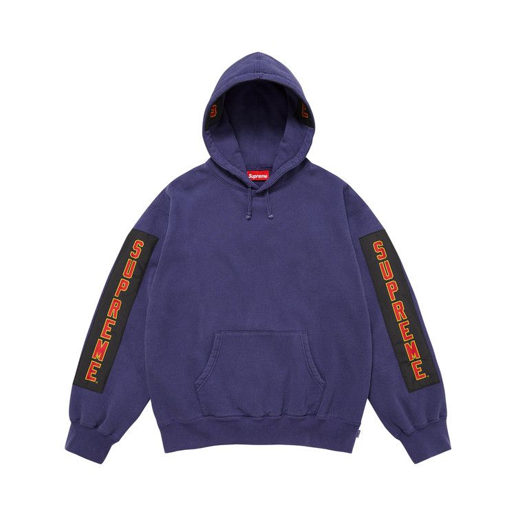 

Толстовка Supreme Woven Patches Hooded Sweatshirt, Dark Royal