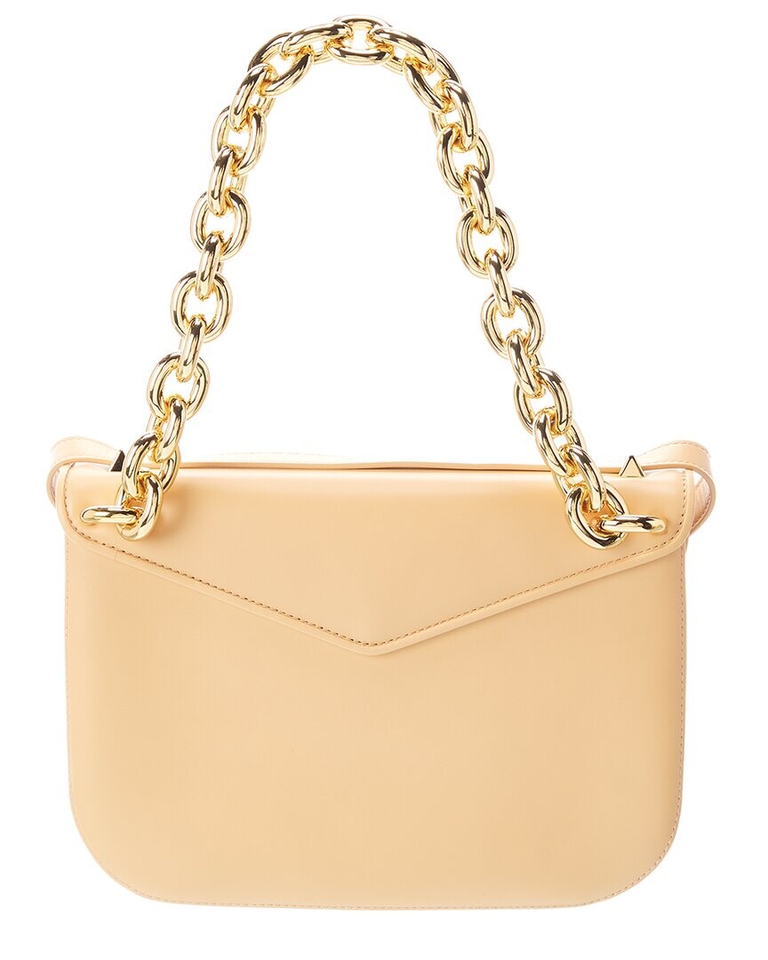 

Кожаная сумка через плечо Bottega Veneta Mount, бежевый