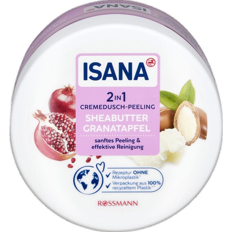 

Крем-пилинг для душа 2в1 с маслом ши и гранатом ISANA, 200 g