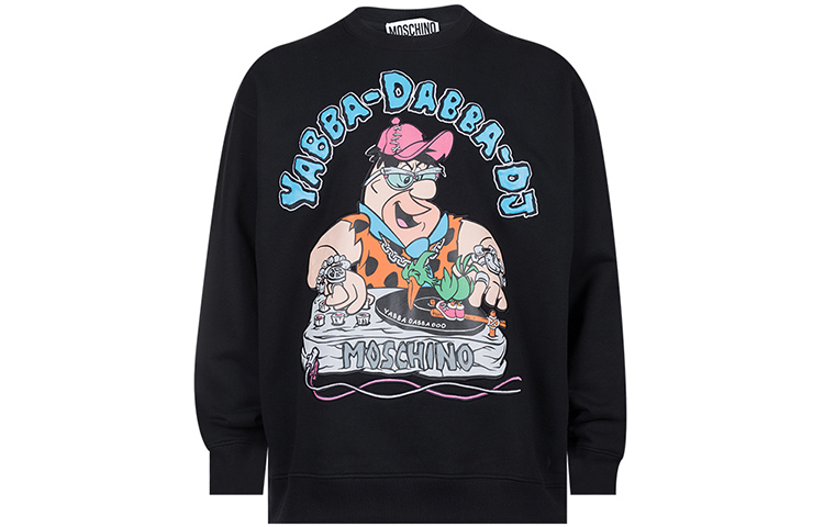 

Свитшот с принтом Flinstones MOSCHINO, черный