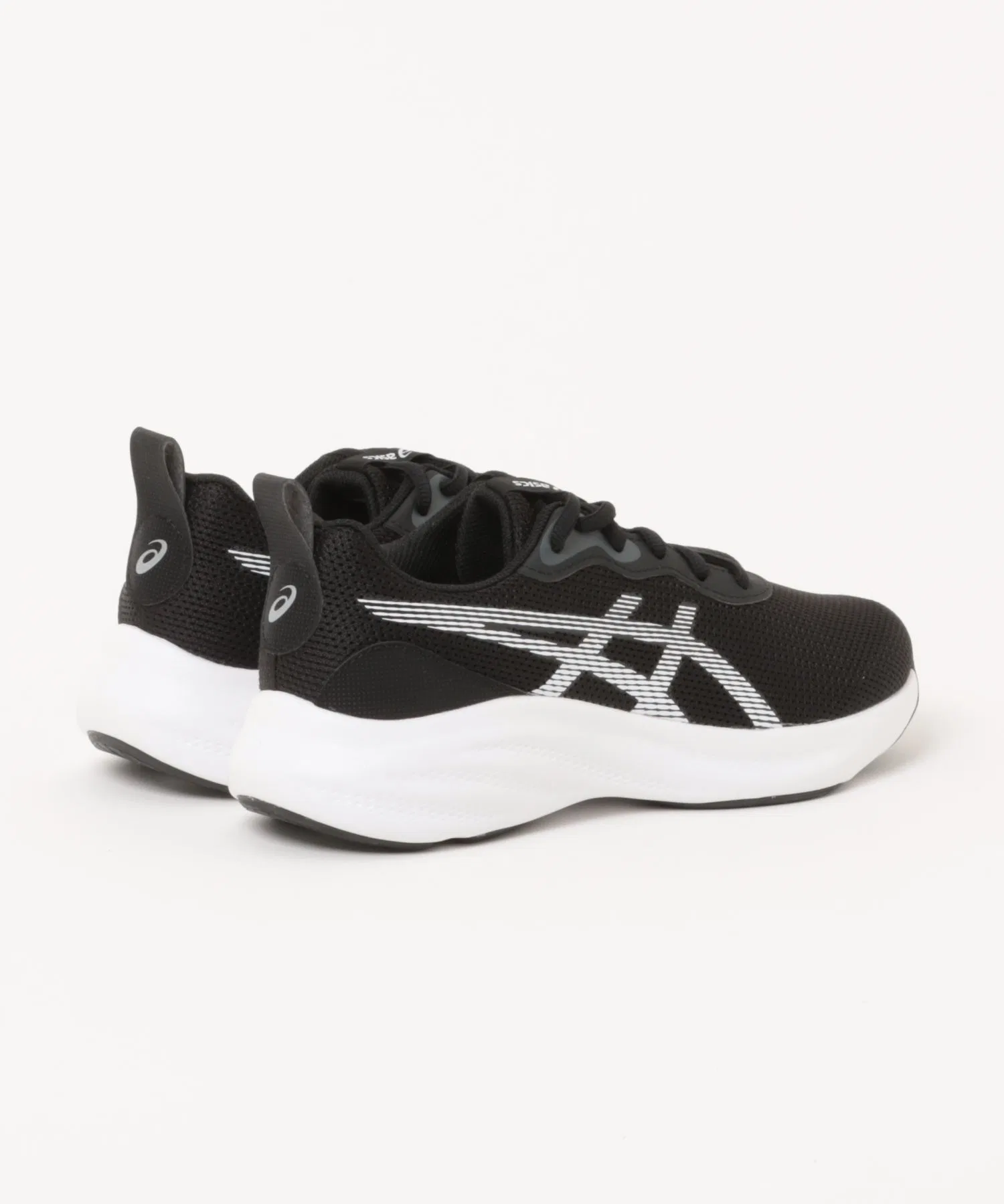 Детские кроссовки ASICS Lazerbeam MQ для мальчиков и девочек чёрно-белые — фото 2