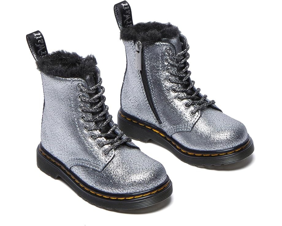 

Ботинки Dr. Martens Kid's Collection 1460 Serena, серебряный