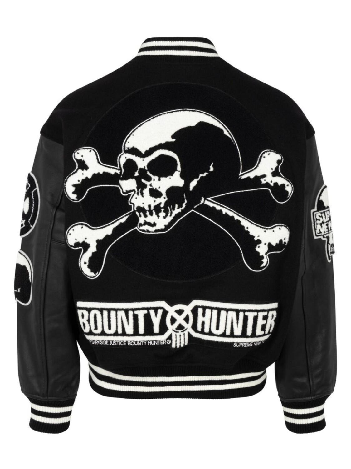 Бомбер Bounty Hunter Black Supreme, черный — фото 3