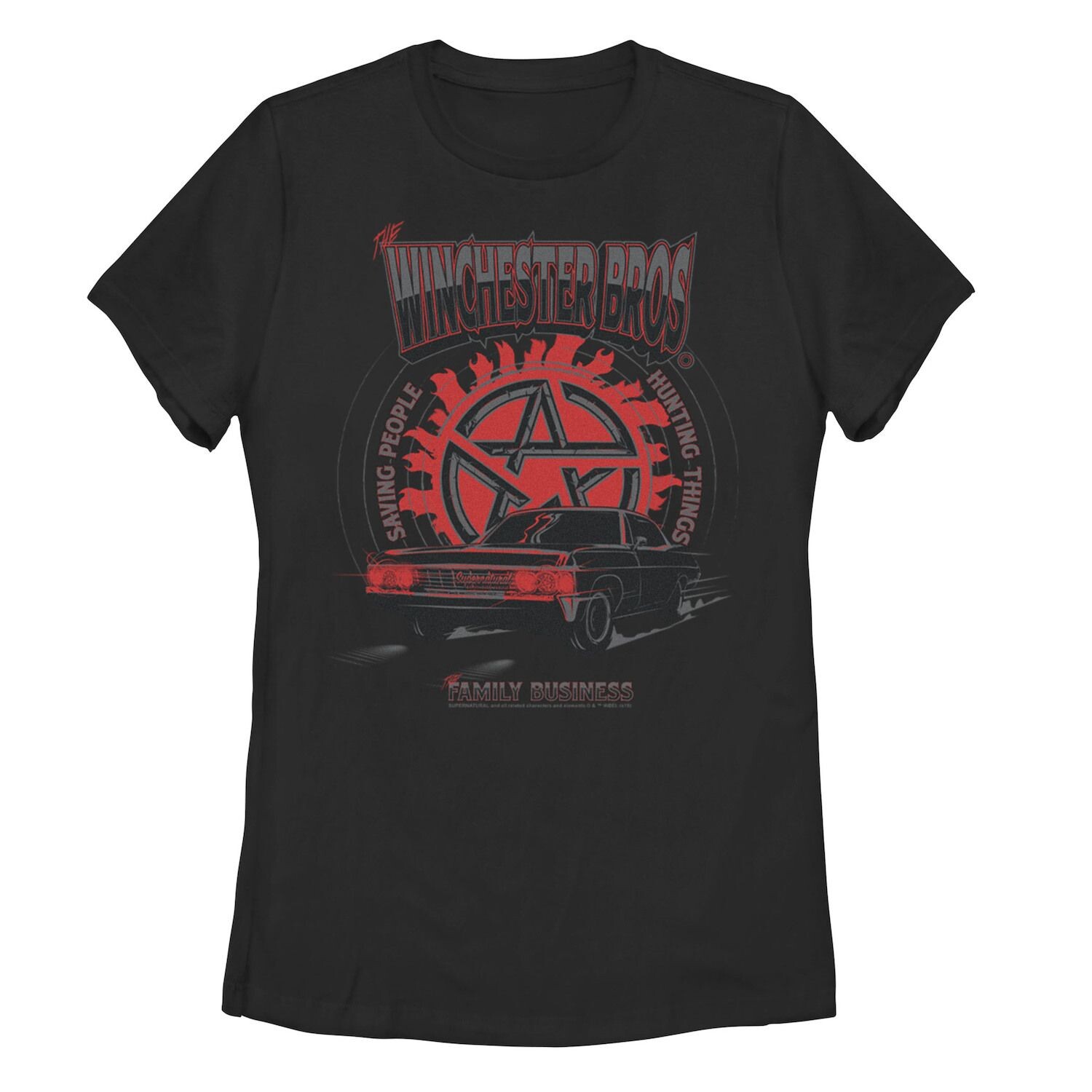 

Футболка с коллажем Supernatural Winchester Bros для юниоров Licensed Character
